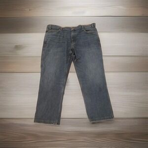 Duluth Trading Company Flex Ballroom Jeans Mens 46x30* Blue Relaxed Fit‎